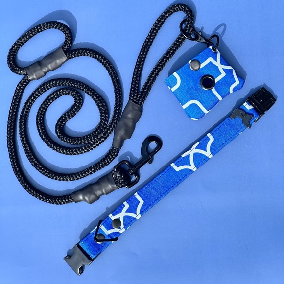 Trellis Print, Waterproof canvas, waste bag holder - Picture 4 of 4